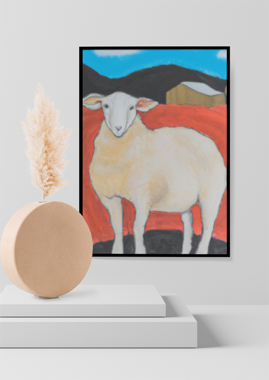 My Champion Sheep- Art- High-Quality Giclée Print Poster- Affordable