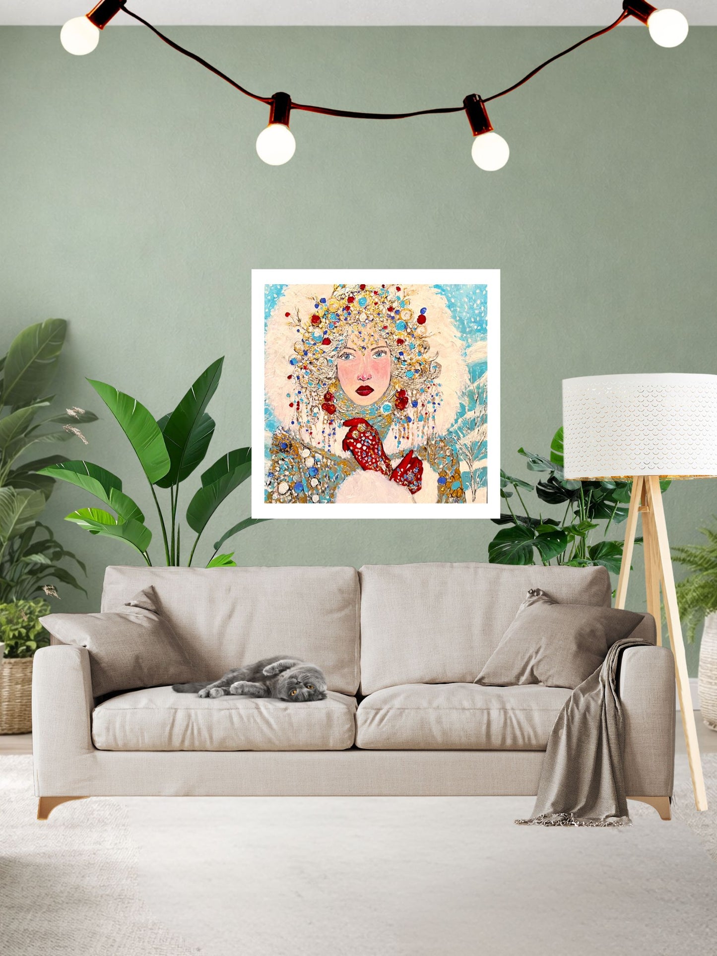 The Queen of Winter: Lady Eyra Fine Art Prints – High Quality & Accessible