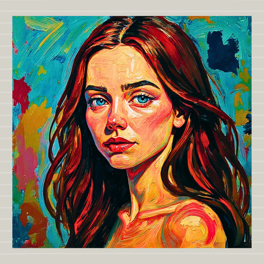 First Love, Abstract Colorful Wall Art Print, Modern Abstract Painting, Vibrant Contemporary Decor, Large Statement Artwork, Colorful Home Decor