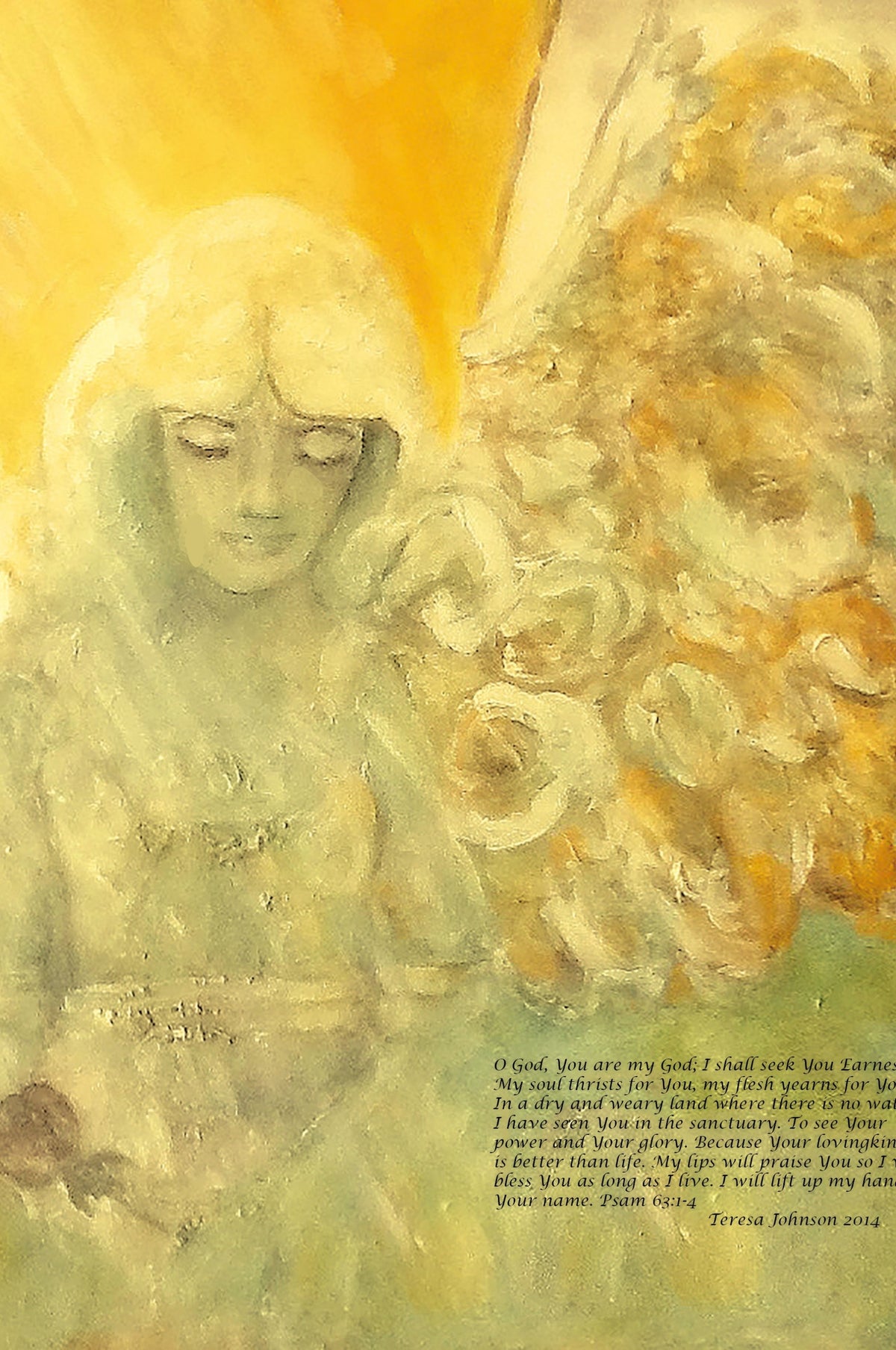 Angels Watch Over Thee| Heavenly Art| Inspiration| Print, Wood, Metal or Canvas- Heaven Being sent by God - Art by Teresa Johnson