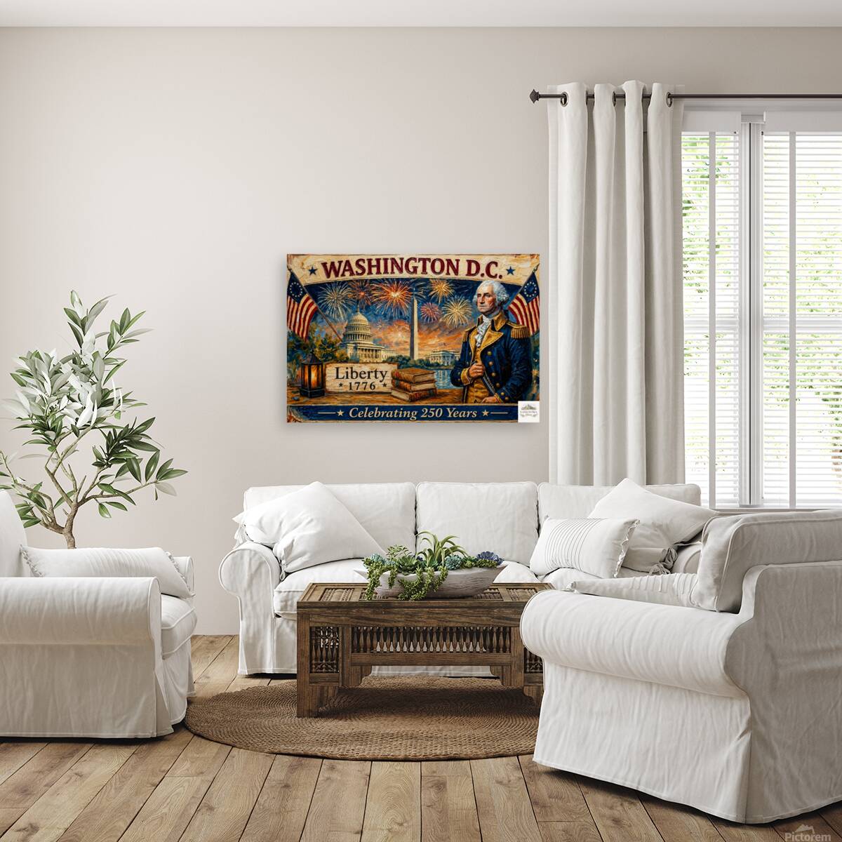 Washington DC- Celebrating 250 Years of Liberty| Patriotic Print| Fireworks Art| Prints, Canvas, Wood, or Metal Art