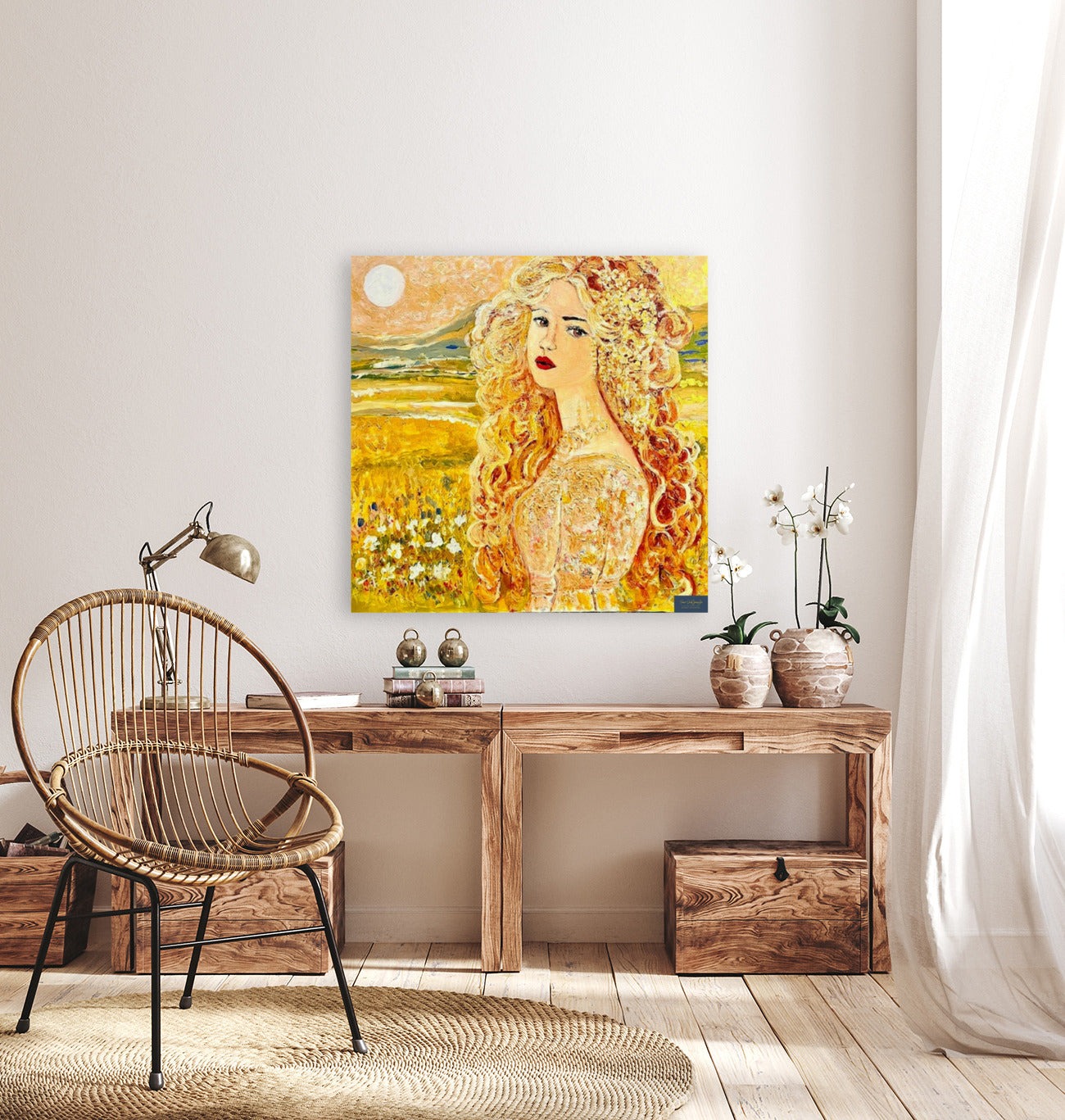 The Queen of Summer- Art Giclee Paper- Wood- Metal- Canvas