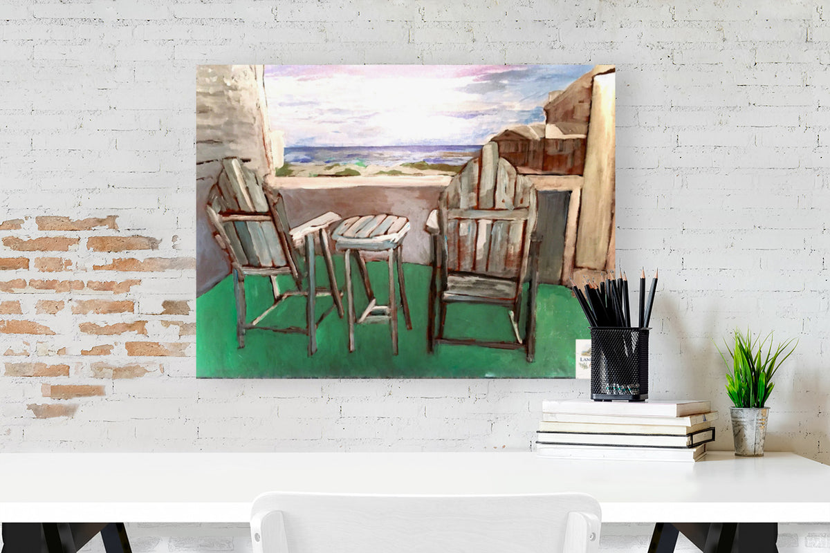 Back Porch Dreaming| Tropical Beach Art| Life in Tropical Area| Giclee Paper- Wood- Metal- Canvas