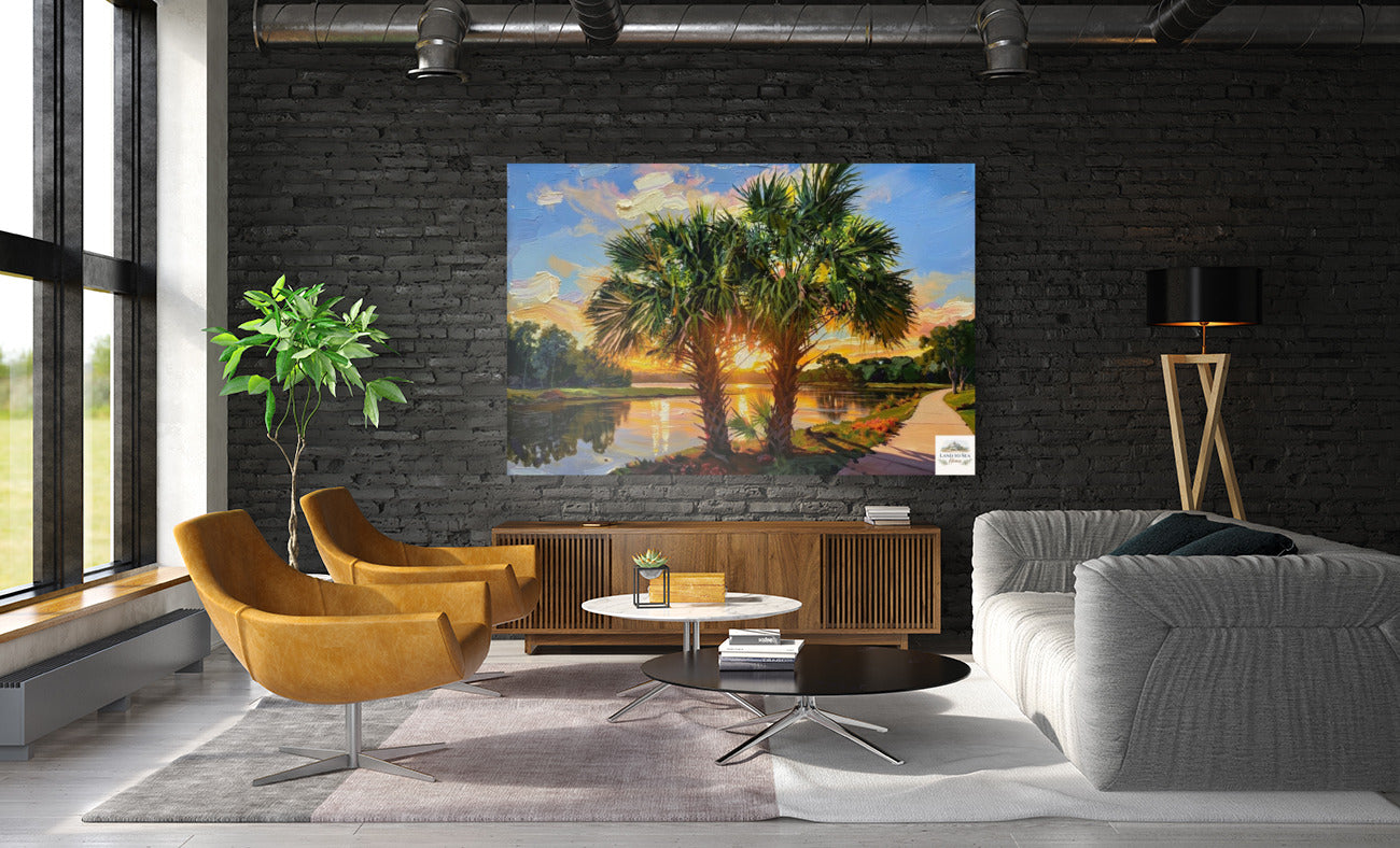 Florida Waterway| Coastal Print| Tropical Water Art| Giclee Paper- Wood- Metal- Canvas
