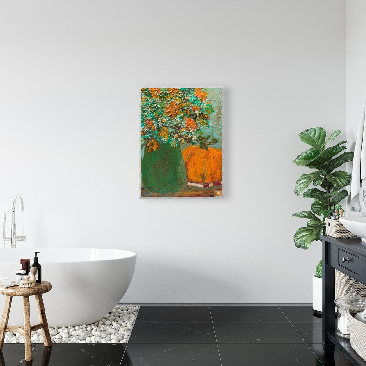 Autumn Wildflower Bouquet-Giclee Paper- Wood- Metal- Canvas