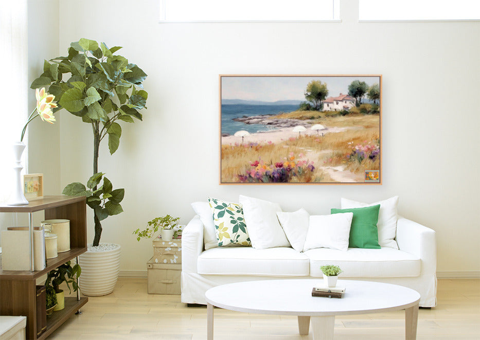 Private Paradise| Tropical Print| Coastal Beach| Giclee on Canvas, Wood, Metal, Fine Art Paper