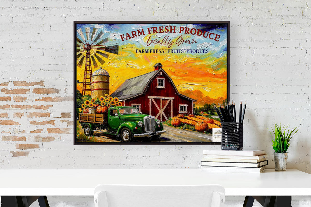 Fresh Grown Produce| Art Prints and Canvases. Giclee Paper- Wood-Metal- Canvas