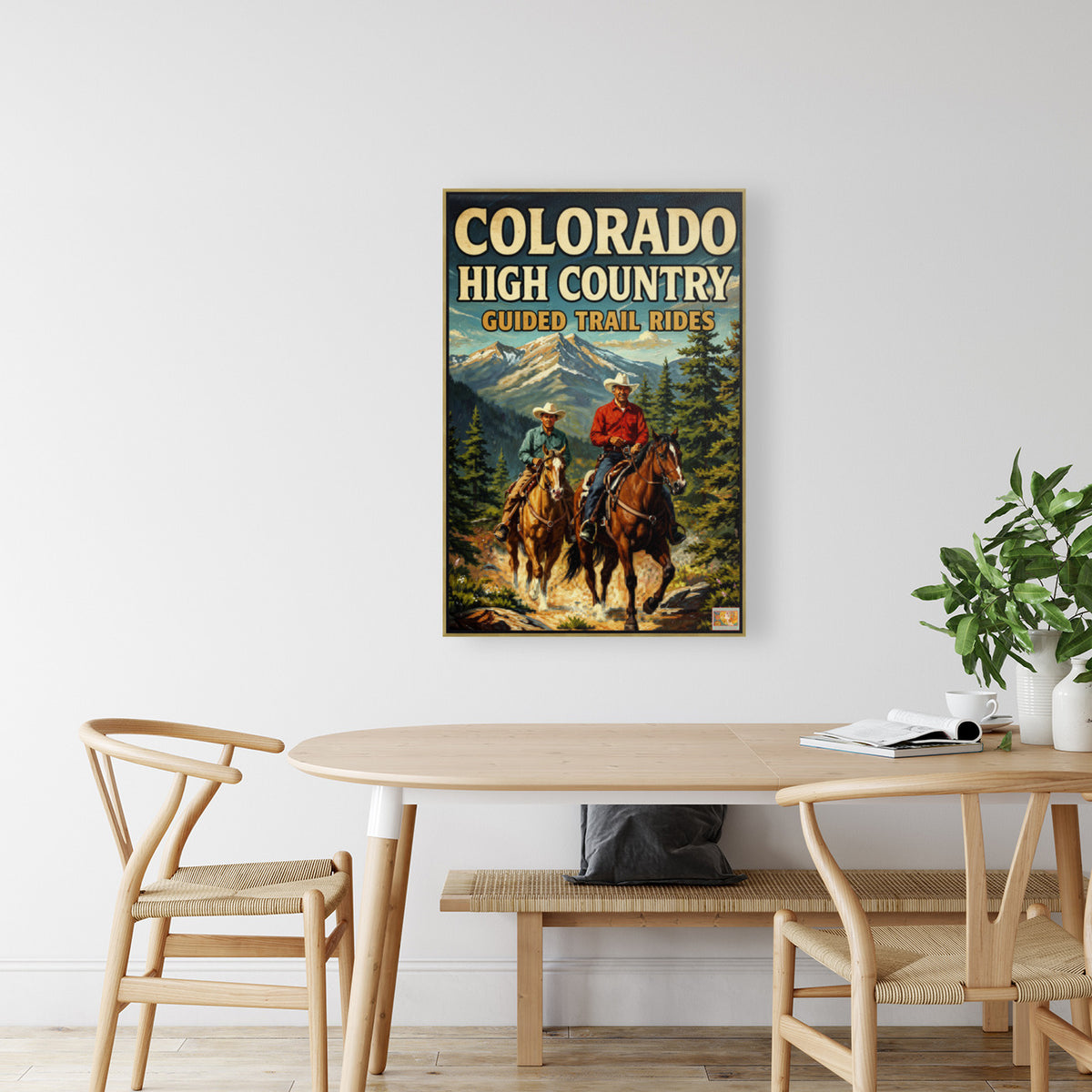 Colorado High Country| Animal-Horse Riding- Art Giclee Paper- Wood- Metal- Canvas