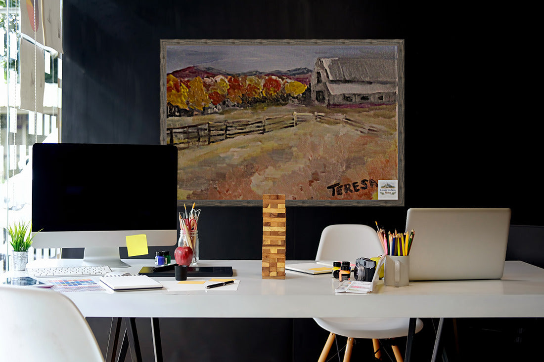 Harvest Farm- Giclee Paper- Wood- Metal- Canvas