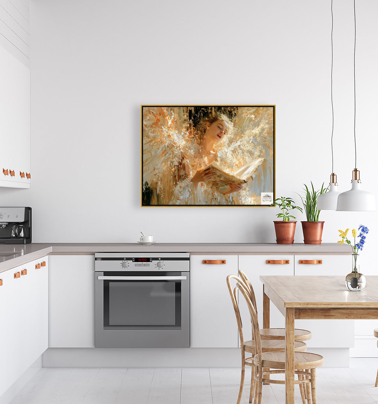 Song Of Heaven | Singing Angel Art | Christian Wall Decor | Angel Hymn Art | Inspirational Faith Art
