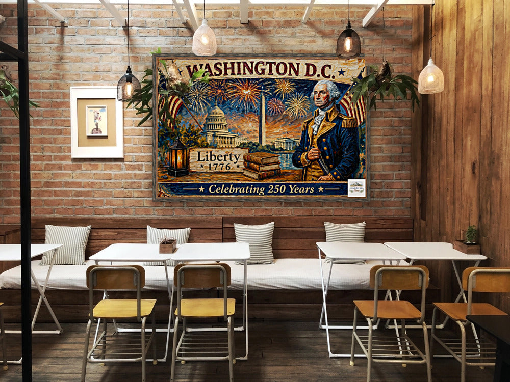 Washington DC- Celebrating 250 Years of Liberty| Patriotic Print| Fireworks Art| Prints, Canvas, Wood, or Metal Art