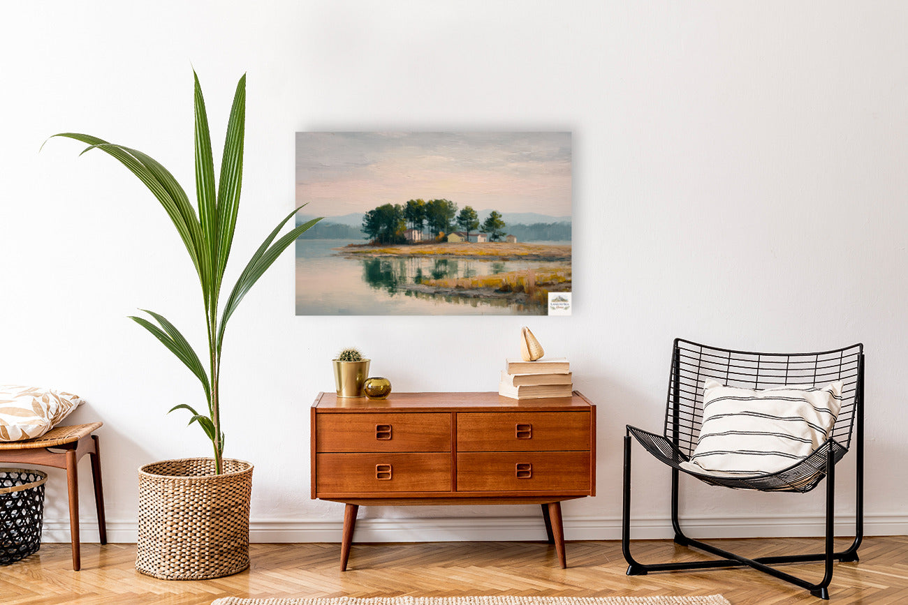 Coastal Herons – Impressionist Print| Beach Print| Shorebirds at the Surf| Coastal Wall Art| Giclée on Canvas, Wood, Metal, Fine Art Paper