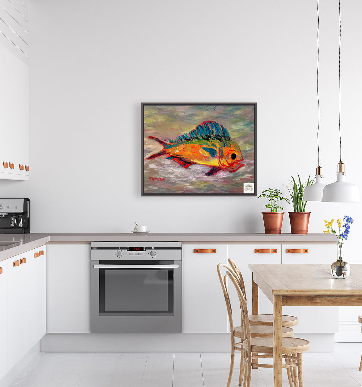 The Fish That Got Away. Ocean Art Giclee Paper- Wood- Metal- Canvas