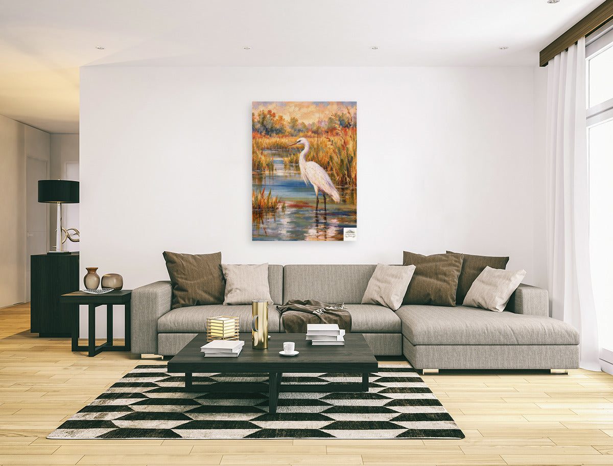 Glory Egret| Birds. Prints, Canvas, Wood, or Metal Art