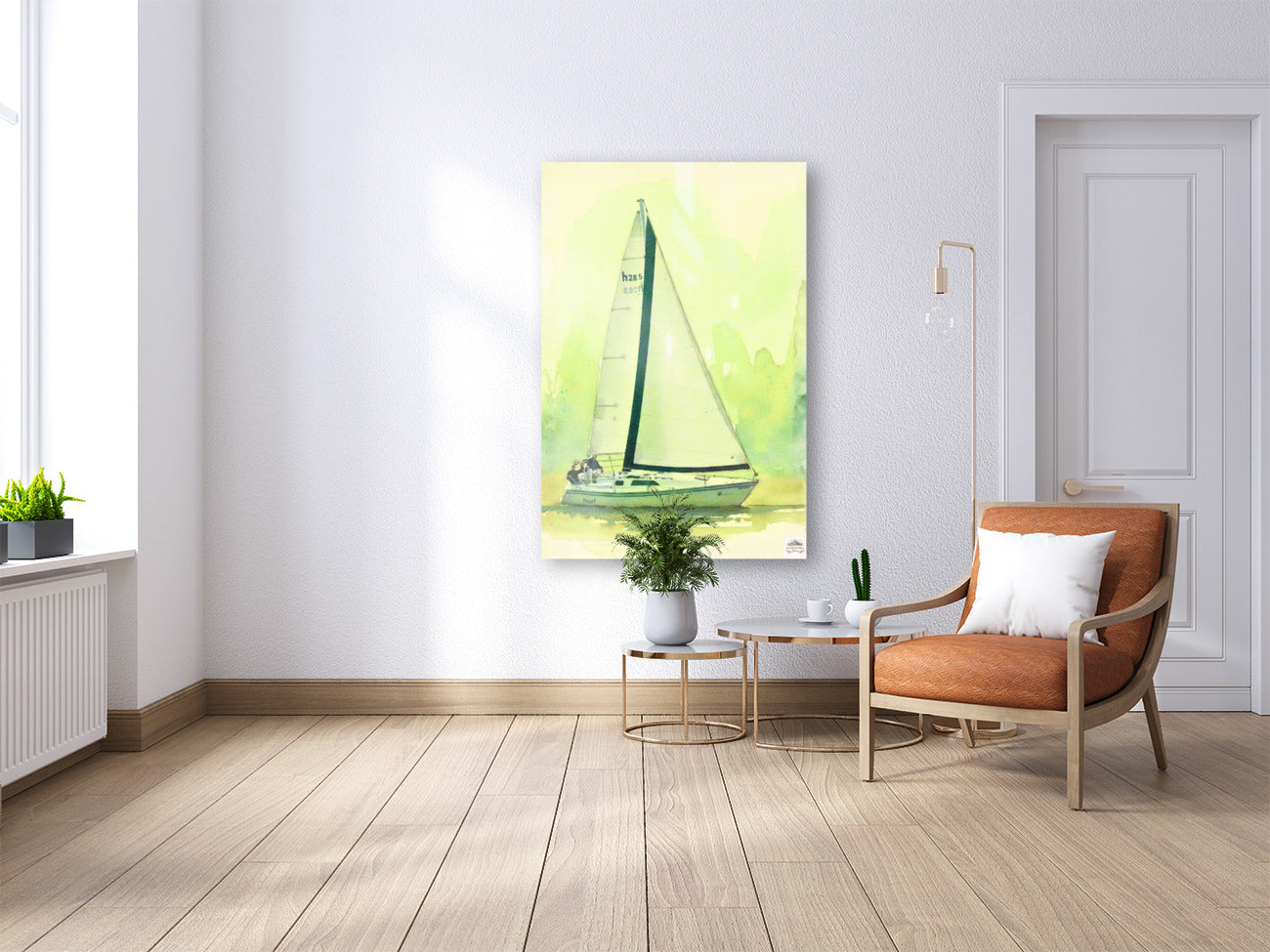 Sailing Boat Race| Water Sports Art| Giclee Paper- Wood- Metal- Canvas