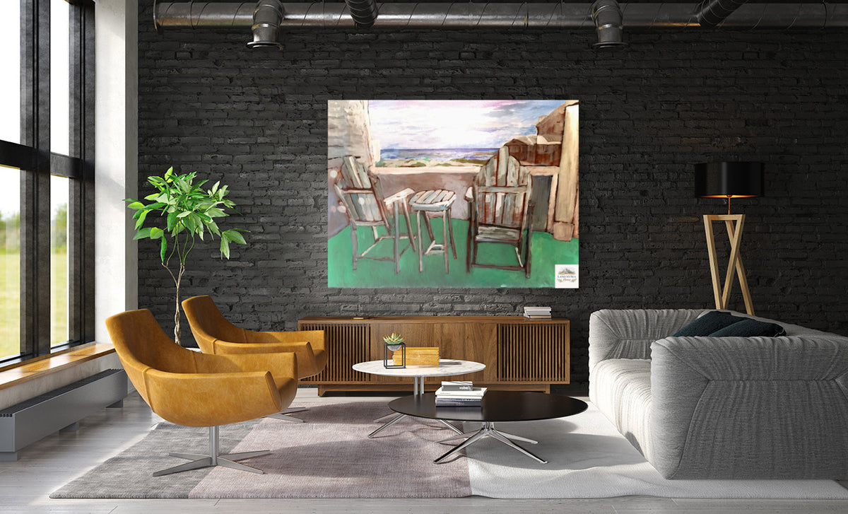 Back Porch Dreaming| Tropical Beach Art| Life in Tropical Area| Giclee Paper- Wood- Metal- Canvas