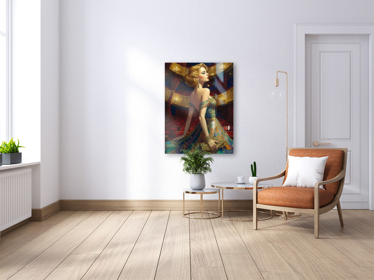 The Girl has Talent. Vintage Hollywood Art. Giclee Paper- Wood- Metal- Canvas