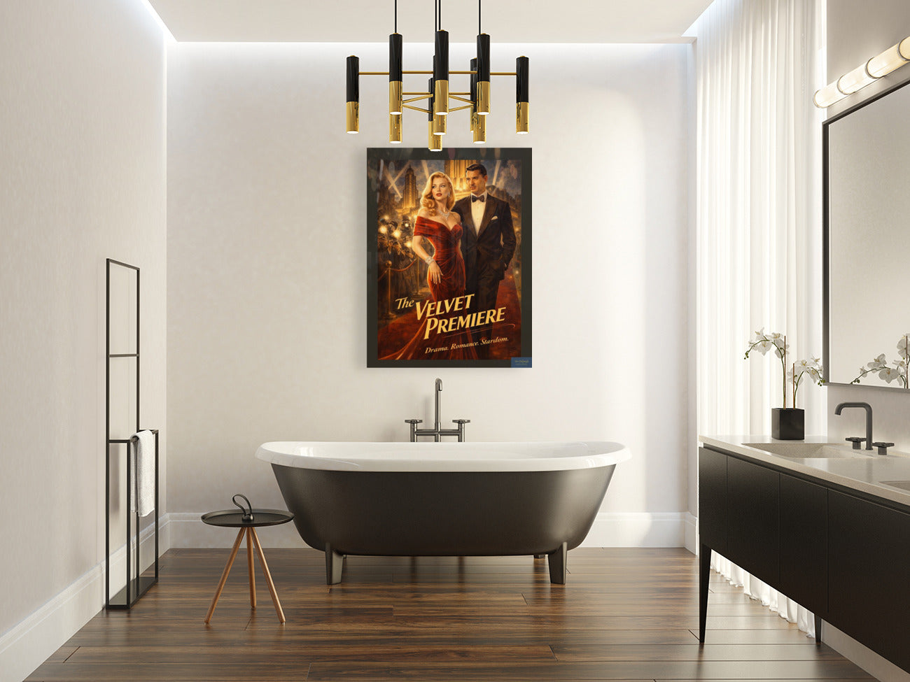 Velvet Premiere. Vintage Hollywood Art. Giclee Paper- Wood- Metal- Canvas