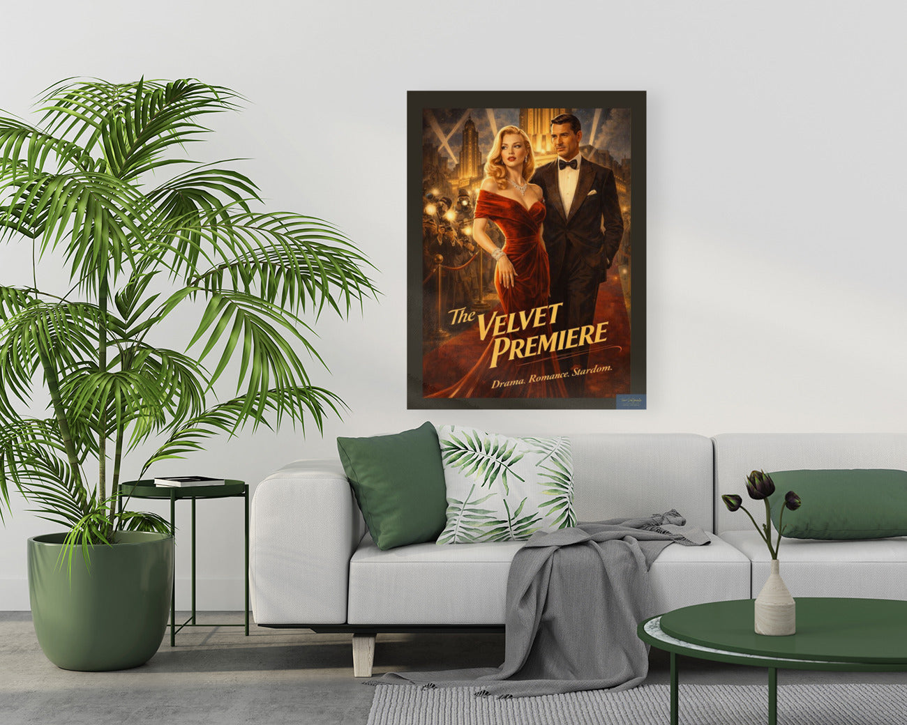 Velvet Premiere. Vintage Hollywood Art. Giclee Paper- Wood- Metal- Canvas