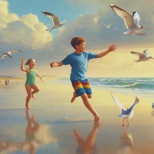 Fun in the Sun| Beach Ocean Art. Prints on Canvas Wood or Metal Art