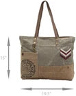 *Myra Bags Military Badge Upcycled Canvas Tote Bag S-0934*TeresaJohnsonArtArt