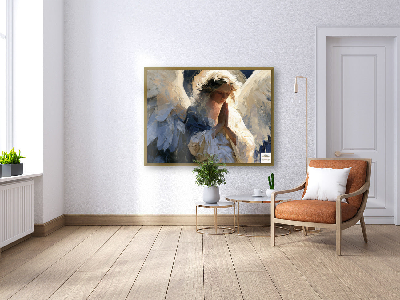 The Prayer Of An Angel | Praying Angel Art | Christian Wall Decor | Inspirational Faith Art