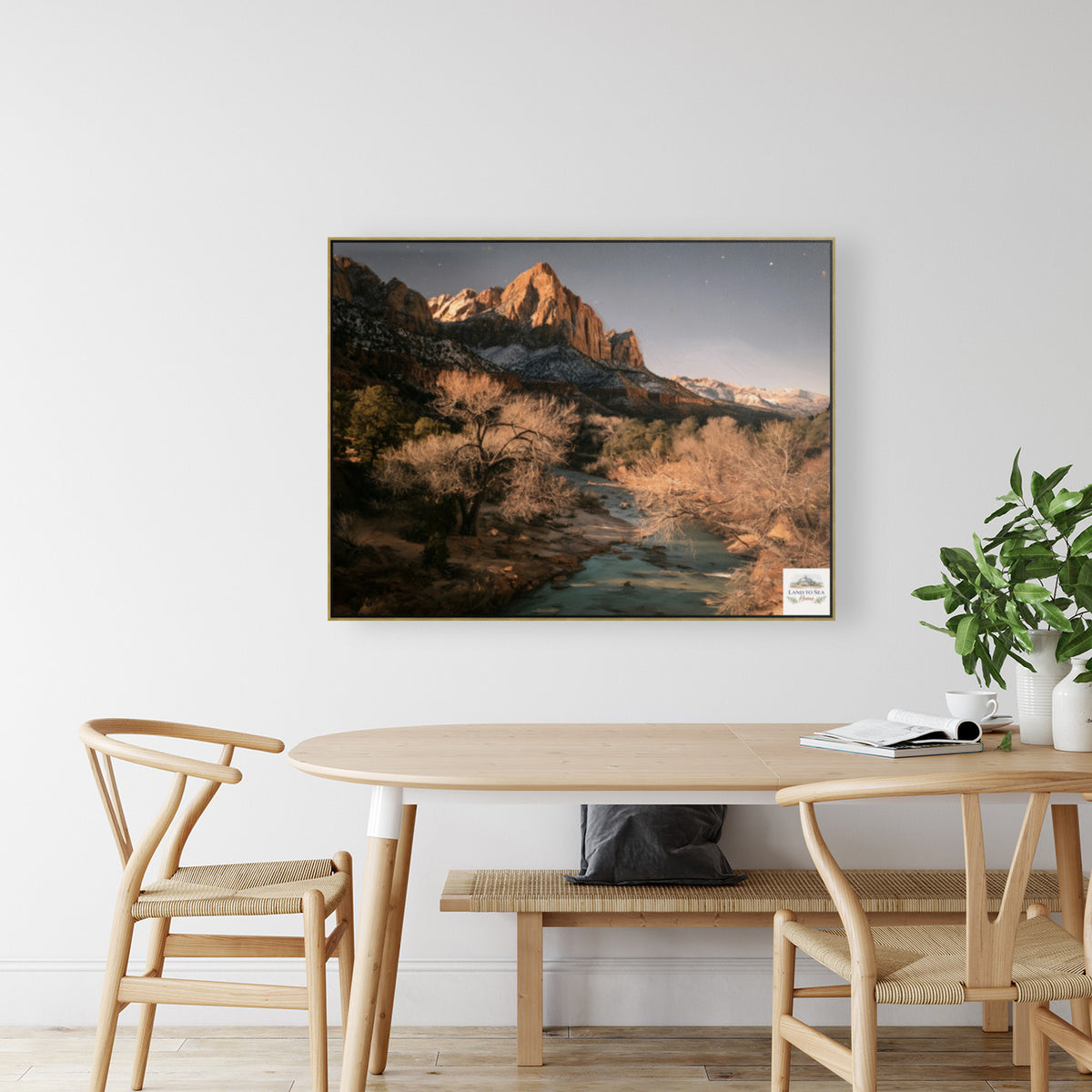 Last Light in Utah | Impressionist Mountain & River Landscape | Giclée Paper • Wood • Metal • Canvas