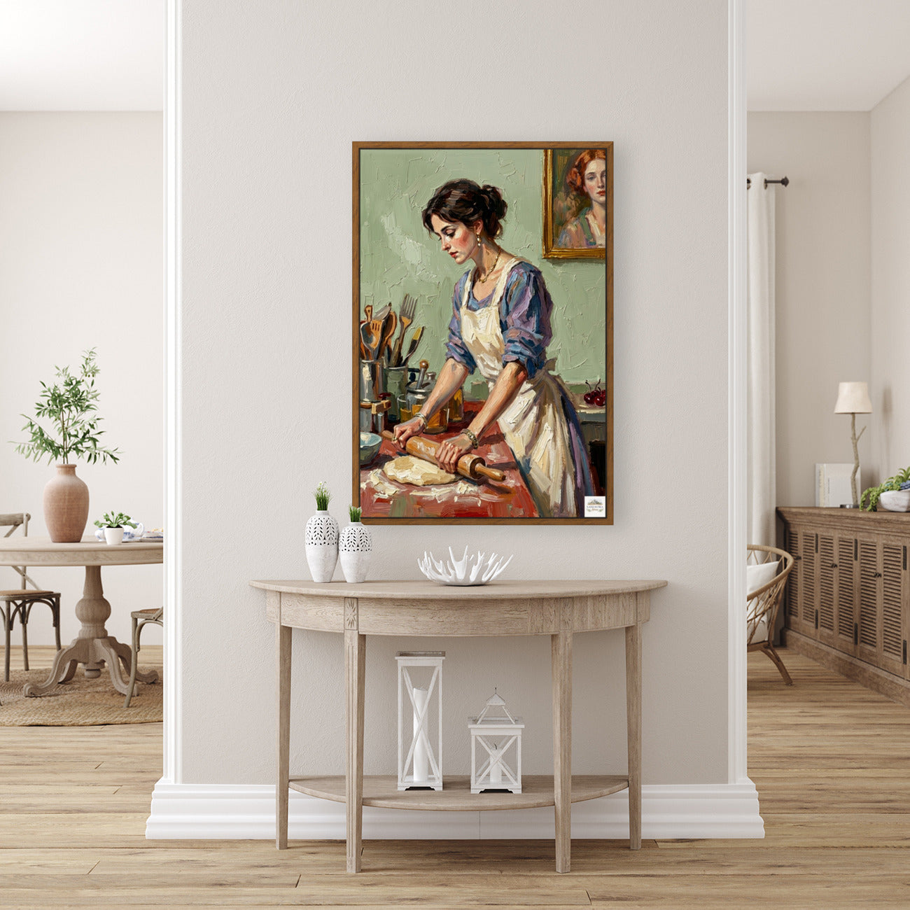 The Baker's Family Pie Recipe | Farmhouse Print| Kitchen Art | Giclée Paper • Wood • Metal • Canvas