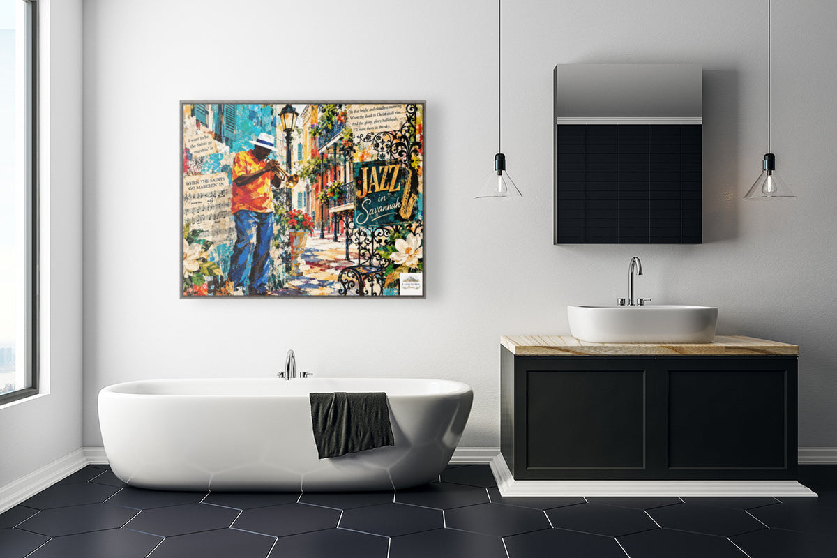 Savannah Jazz & Southern Soul | Vintage Music Collage Art | Giclée Paper • Wood • Metal • Canvas