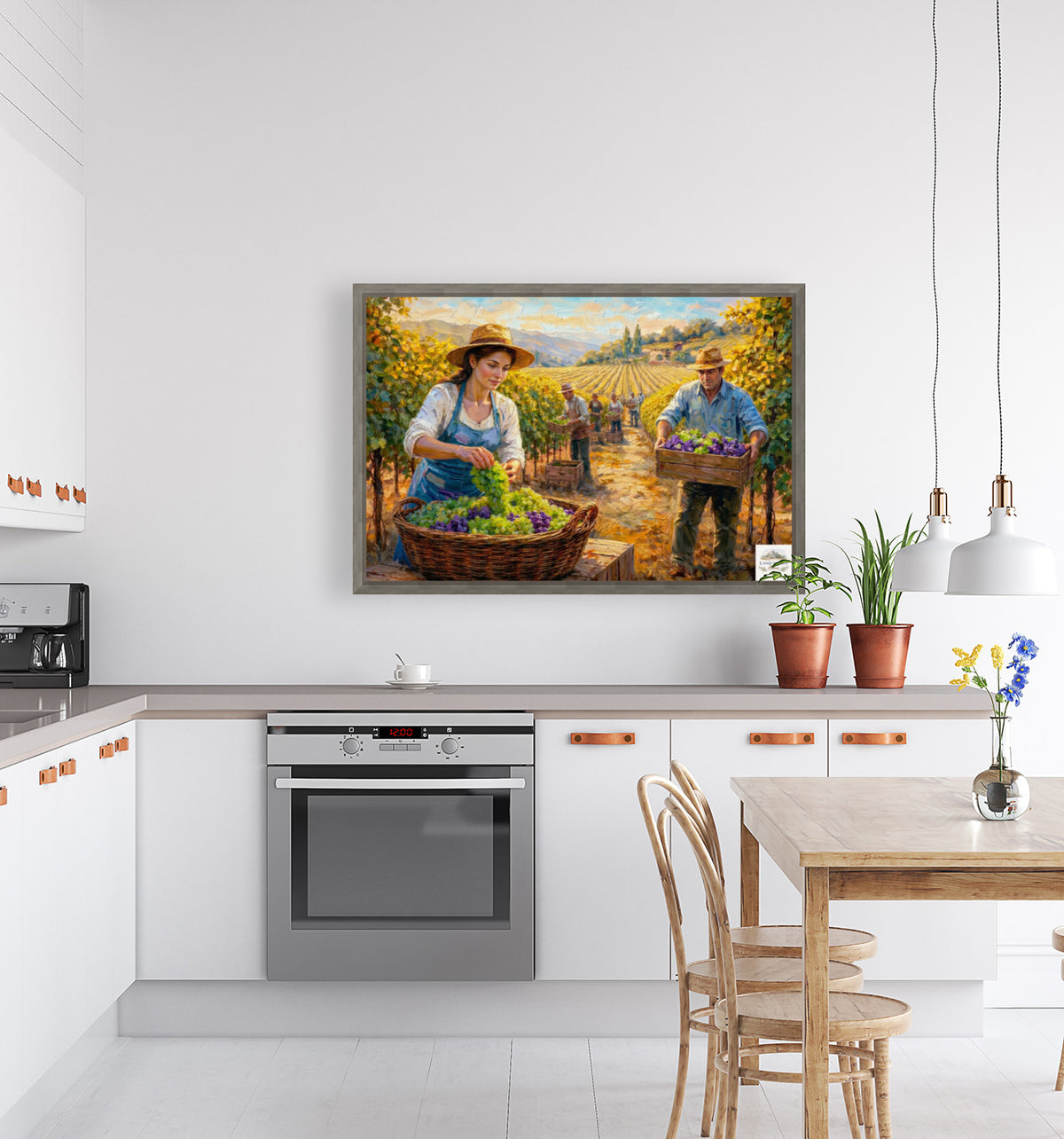 French Vineyard Harvest | Wine Country Art | Giclée Paper • Canvas • Birch Wood • Metal Panels