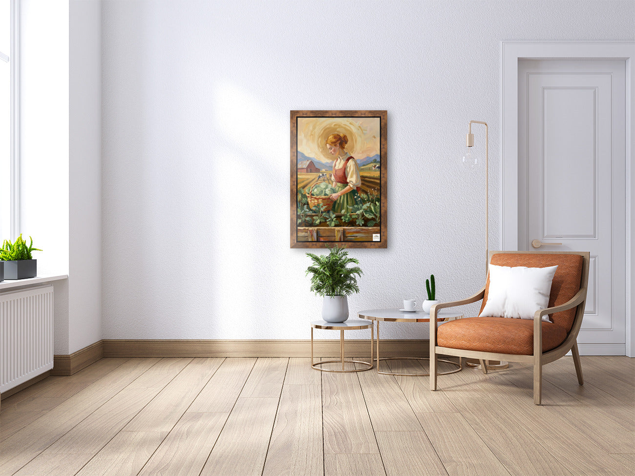 Harvest The Garden| Vintage Style Print| Farm Cow Art| Giclee Paper- Wood- Metal- Canvas