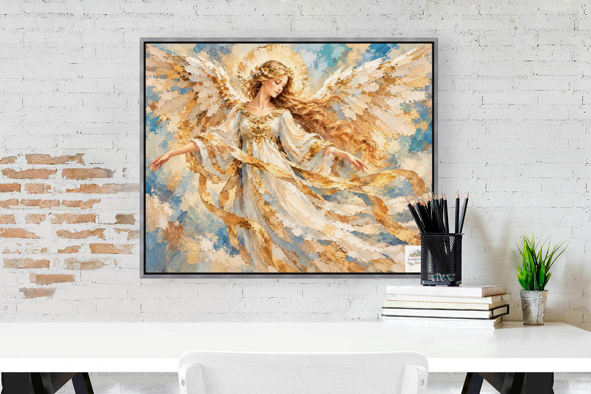 Heavens Golden Messenger | Angel Art | Prints Canvas Wood Or Metal Art