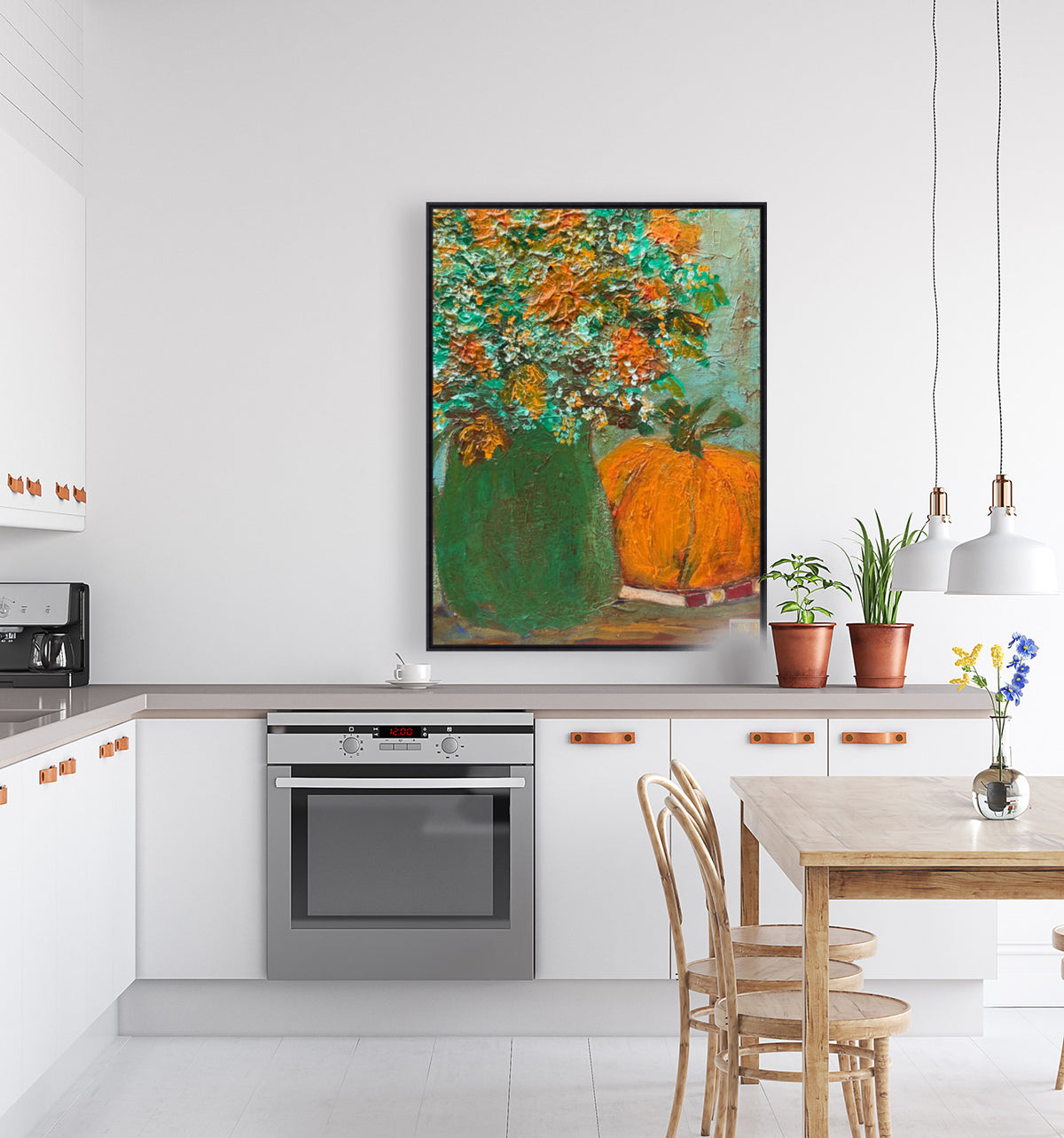Autumn Wildflower Bouquet-Giclee Paper- Wood- Metal- Canvas
