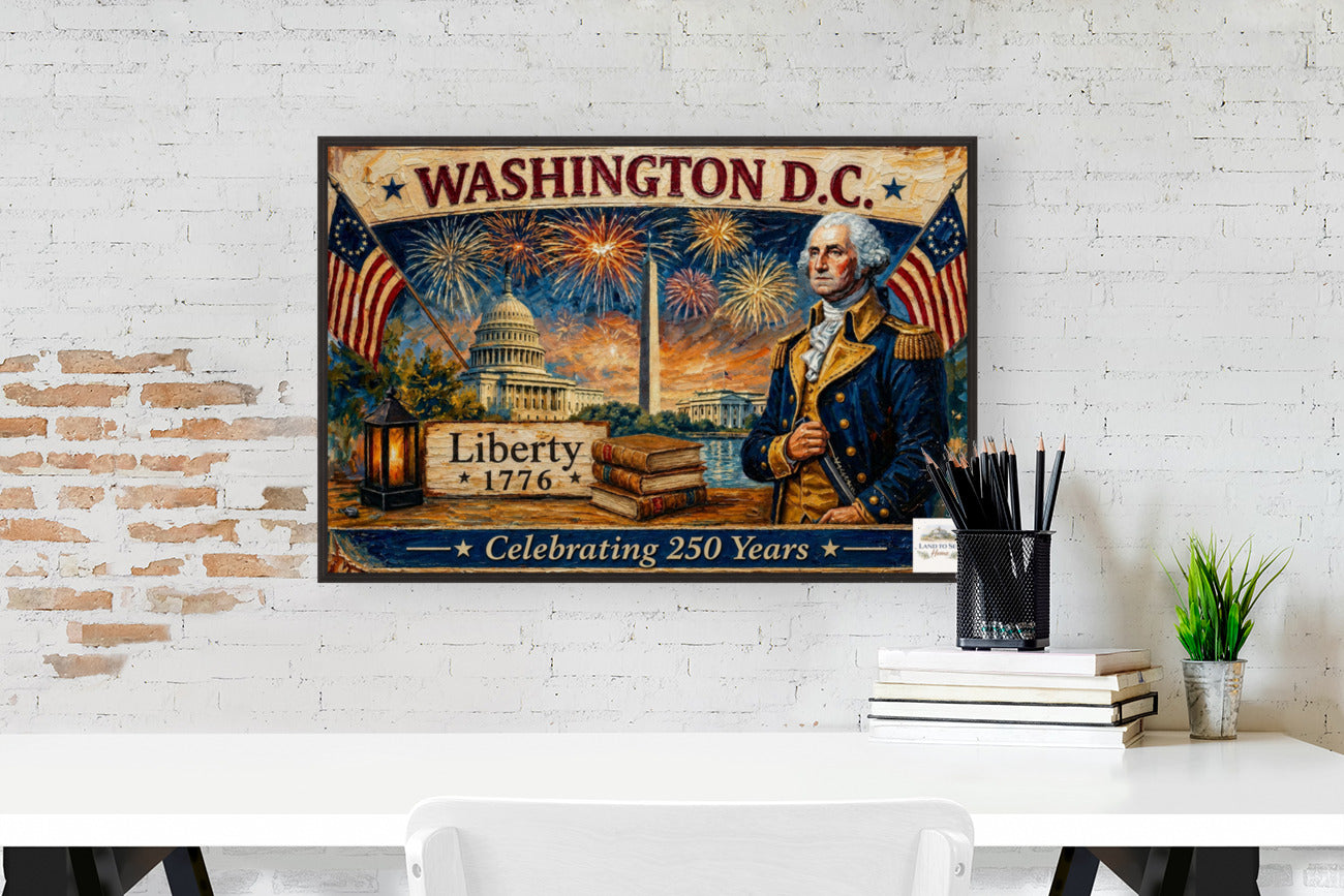Washington DC- Celebrating 250 Years of Liberty| Patriotic Print| Fireworks Art| Prints, Canvas, Wood, or Metal Art