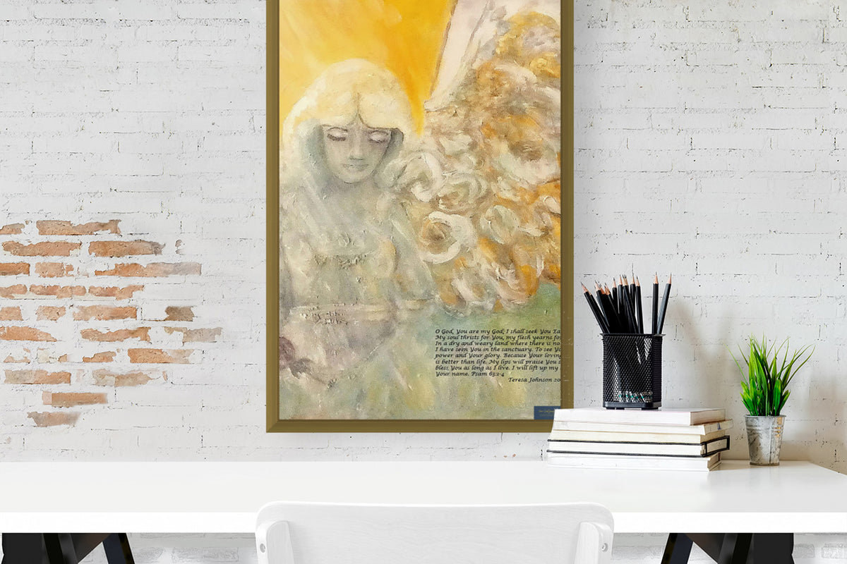 Angels Watch Over Thee| Heavenly Art| Inspiration| Print, Wood, Metal or Canvas- Heaven Being sent by God - Art by Teresa Johnson