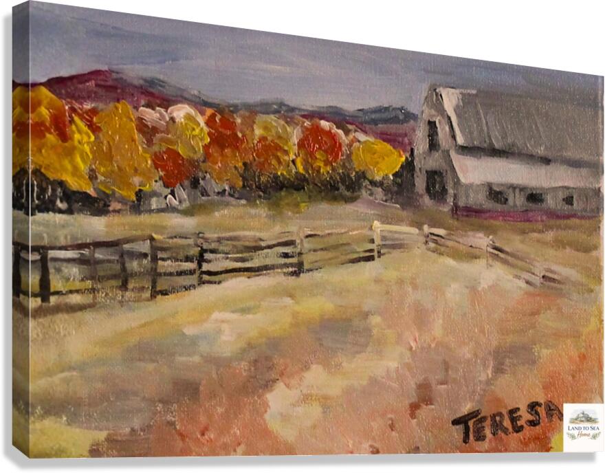 Harvest Farm- Giclee Paper- Wood- Metal- Canvas