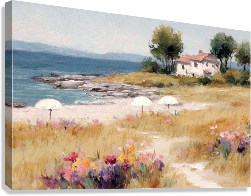 Private Paradise| Tropical Print| Coastal Beach| Giclee on Canvas, Wood, Metal, Fine Art Paper