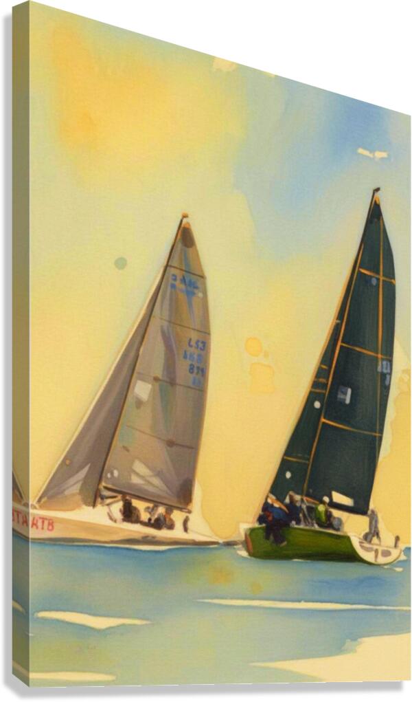 Sailing Days| Water Sports Art| Art Giclee Paper- Wood- Metal- Canvas