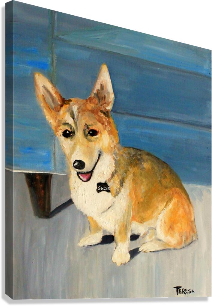 Welsh Corgi Dog | Country Farm Animal Art | Original Painting Print | Giclée Paper • Canvas • Wood • Metal