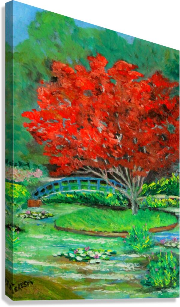 Garden Red Beauty| Japanese Maple Tree Art| Giclee Paper- Wood- Metal- Canvas