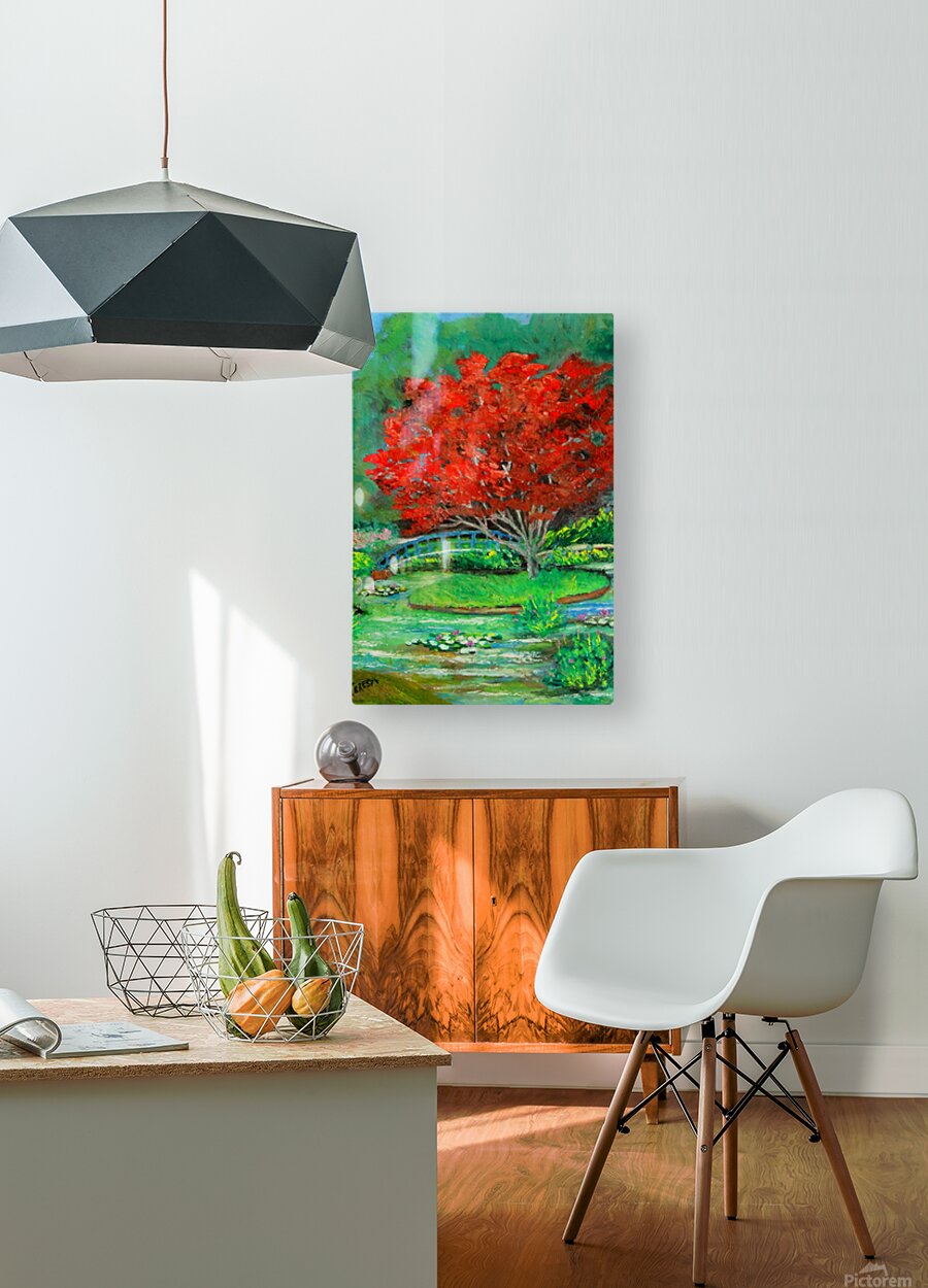Garden Red Beauty| Japanese Maple Tree Art| Giclee Paper- Wood- Metal- Canvas