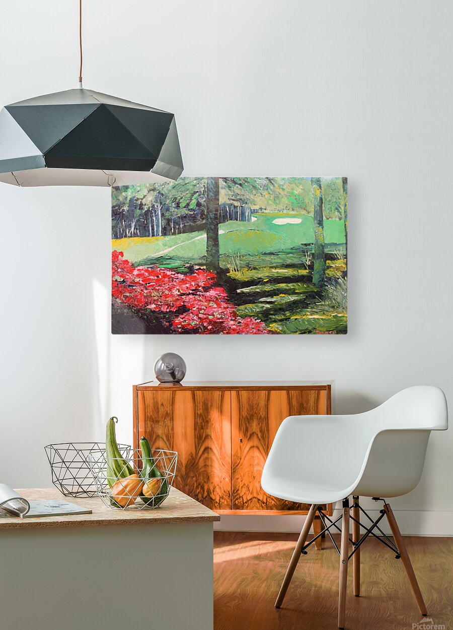 Azaleas Along the Fairway | Southern Golf Course Art | Giclée Paper • Wood • Metal • Canvas
