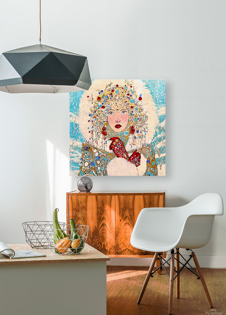 The Queen of Winter| Snow Beauty| Jewel Art| Giclee Paper- Wood- Metal- Canvas