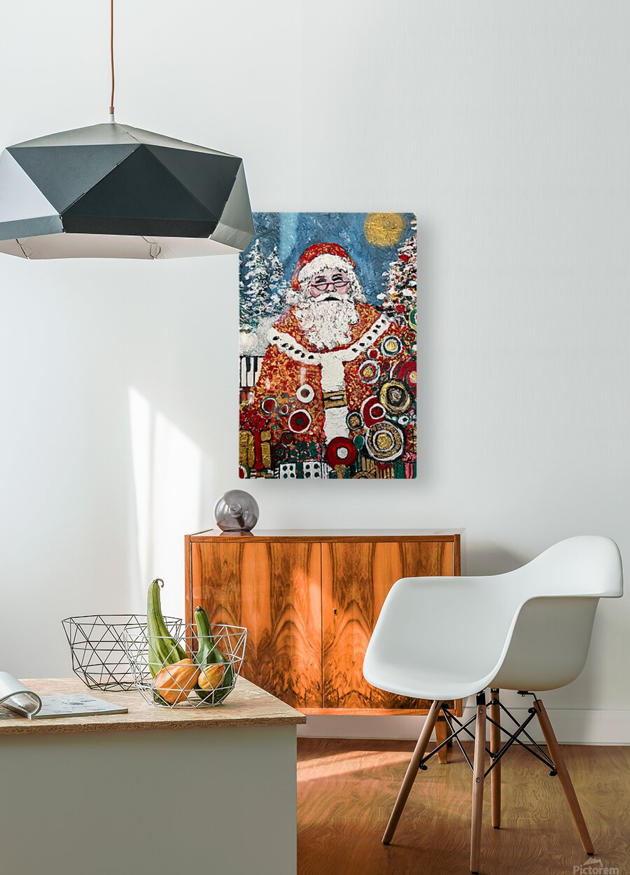 Santa's Magic | Vintage Style Christmas| Giclee Paper- Wood- Metal- Canvas