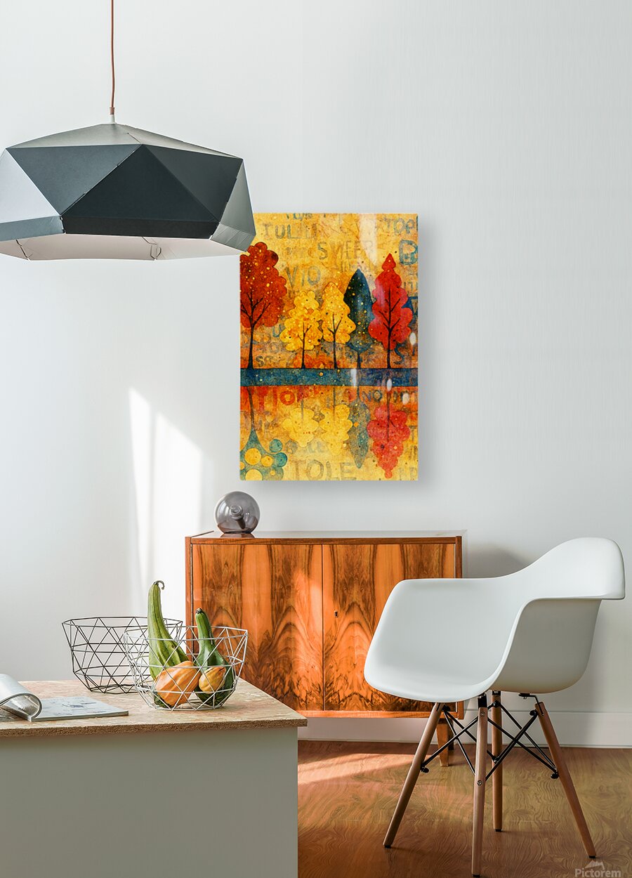 Autumn Rhythm | Mid Century Modern Fall Trees | Abstract Autumn Art | Giclée Paper • Wood • Metal • Canvas