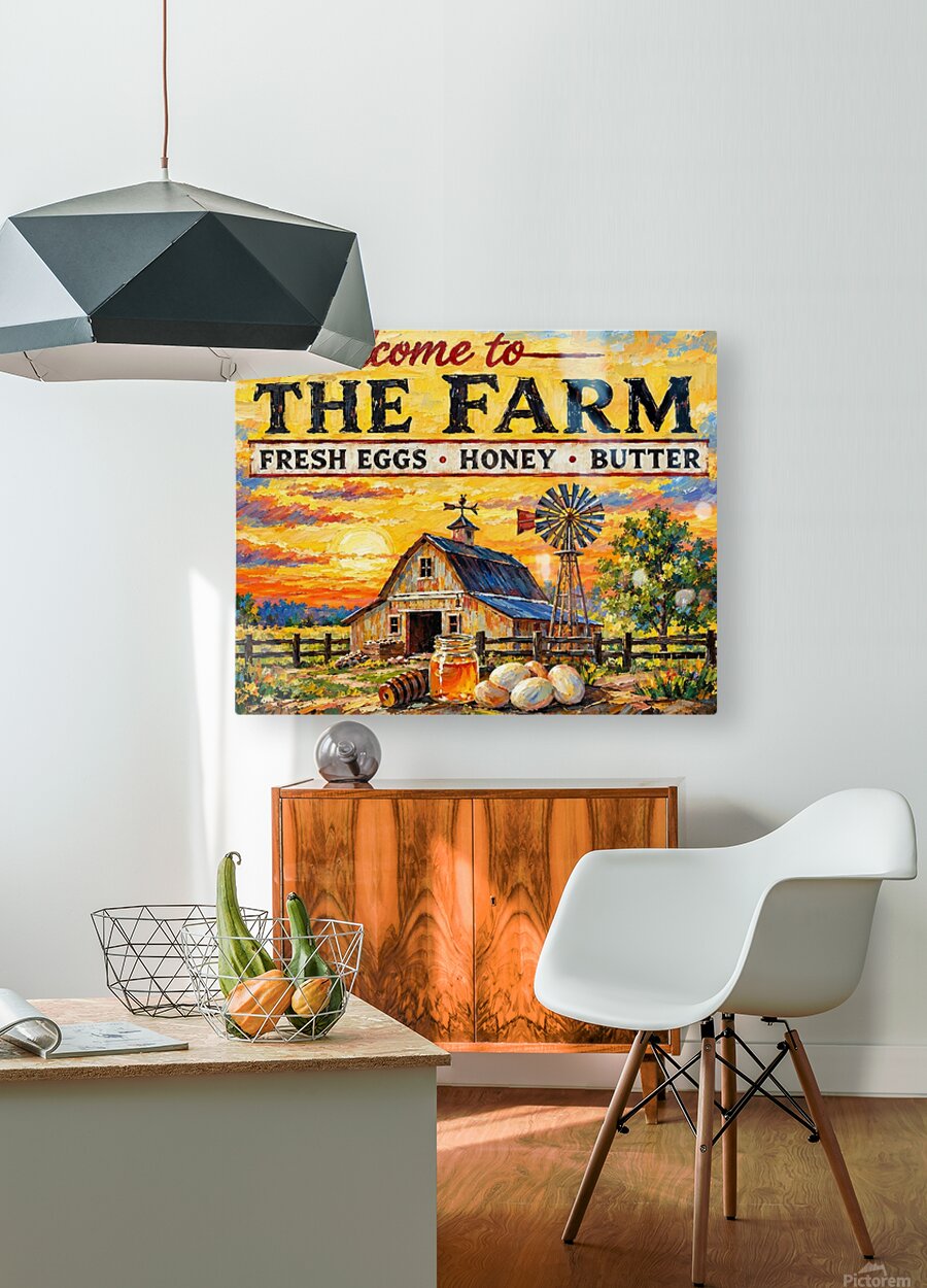 Welcome To the Farm| Modern Farm Art Sign|Prints, Canvas, Wood, or Metal Art