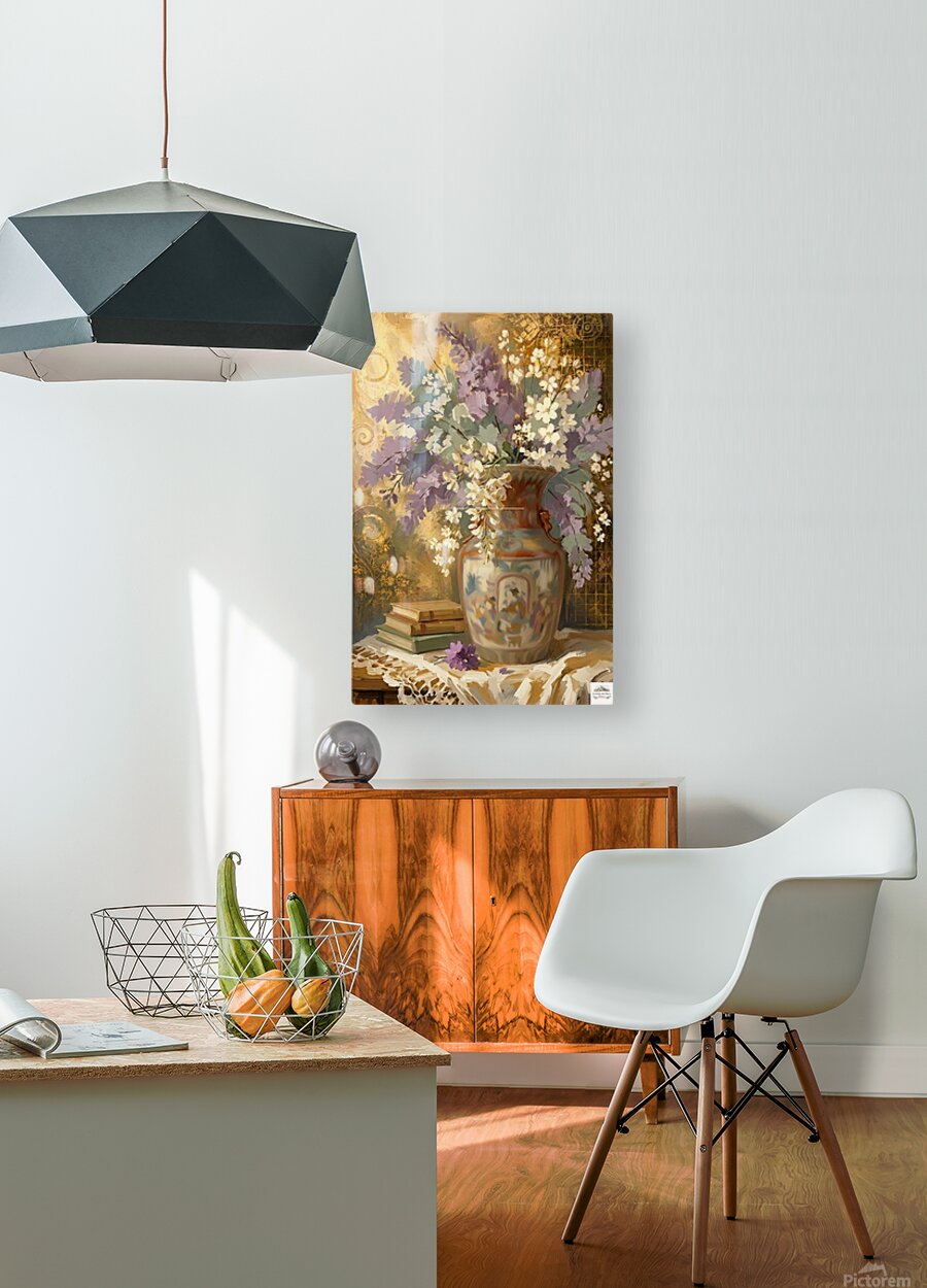 Heirloom Garden Blooms | Elegant Floral Print| Still Life with Oriental Vase | Cottage Garden Wall Art | Giclée Paper • Canvas • Wood • Metal