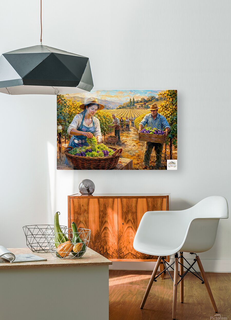 French Vineyard Harvest | Wine Country Art | Giclée Paper • Canvas • Birch Wood • Metal Panels