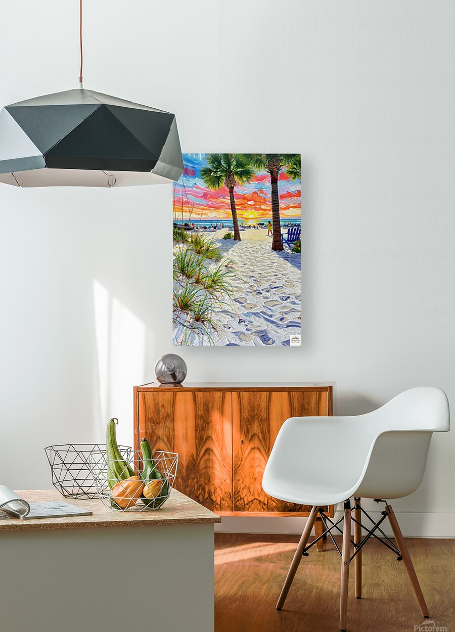 Peaceful Shores | Coastal Beach| Palm Tree Art| Giclee Paper- Wood- Metal- Canvas