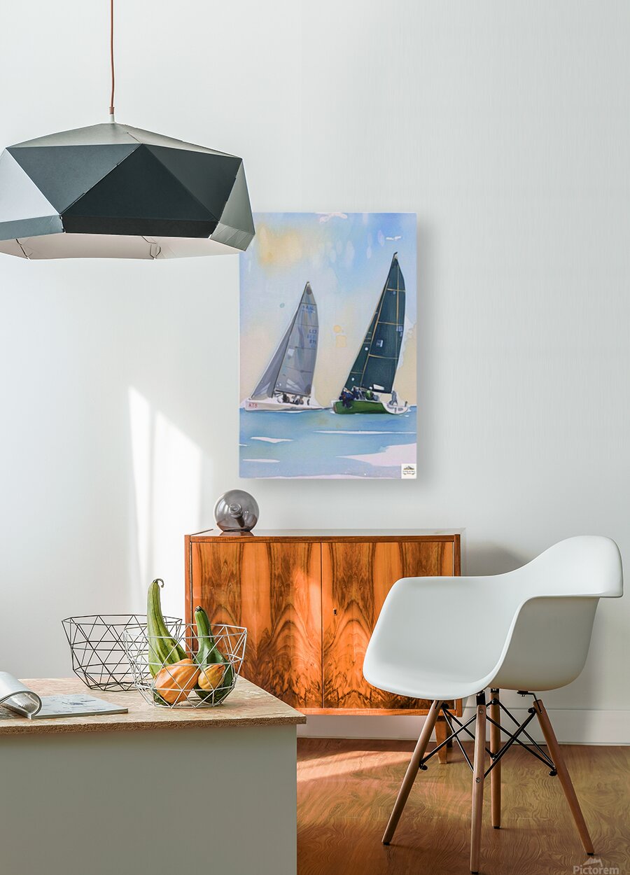 Summer Days Sailing Boats | Water Sports Art| Giclee Paper- Wood- Metal- Canvas